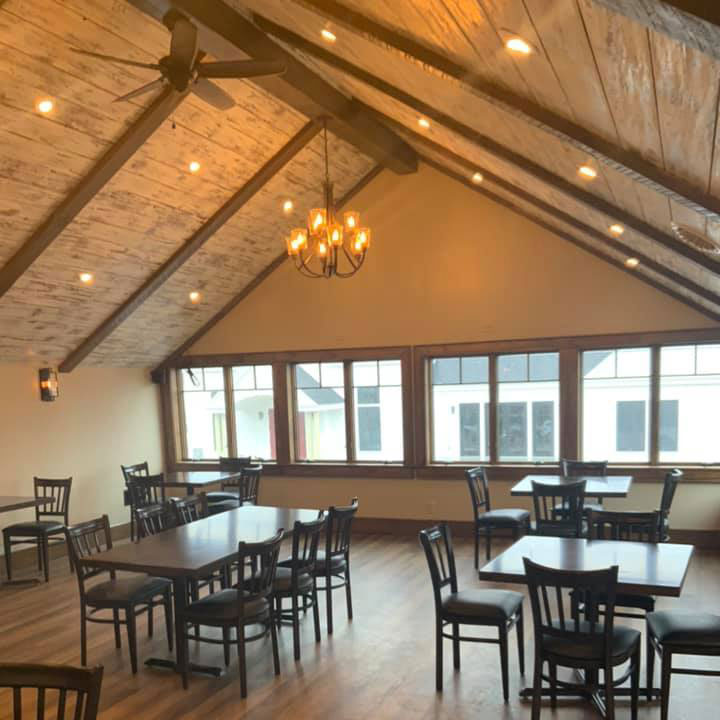 Large event space upstairs at Pitkin's Restaurant in Schroon Lake